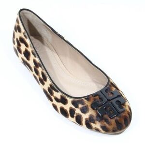 Tory Burch Lowell 2 leopard print ballet flats sz 8.5